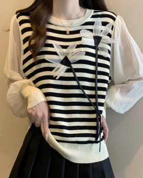 Ice silk thin chiffon spring and summer sweater for women
