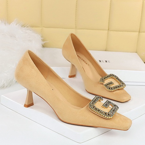 Banquet rhinestone broadcloth shoes for women
