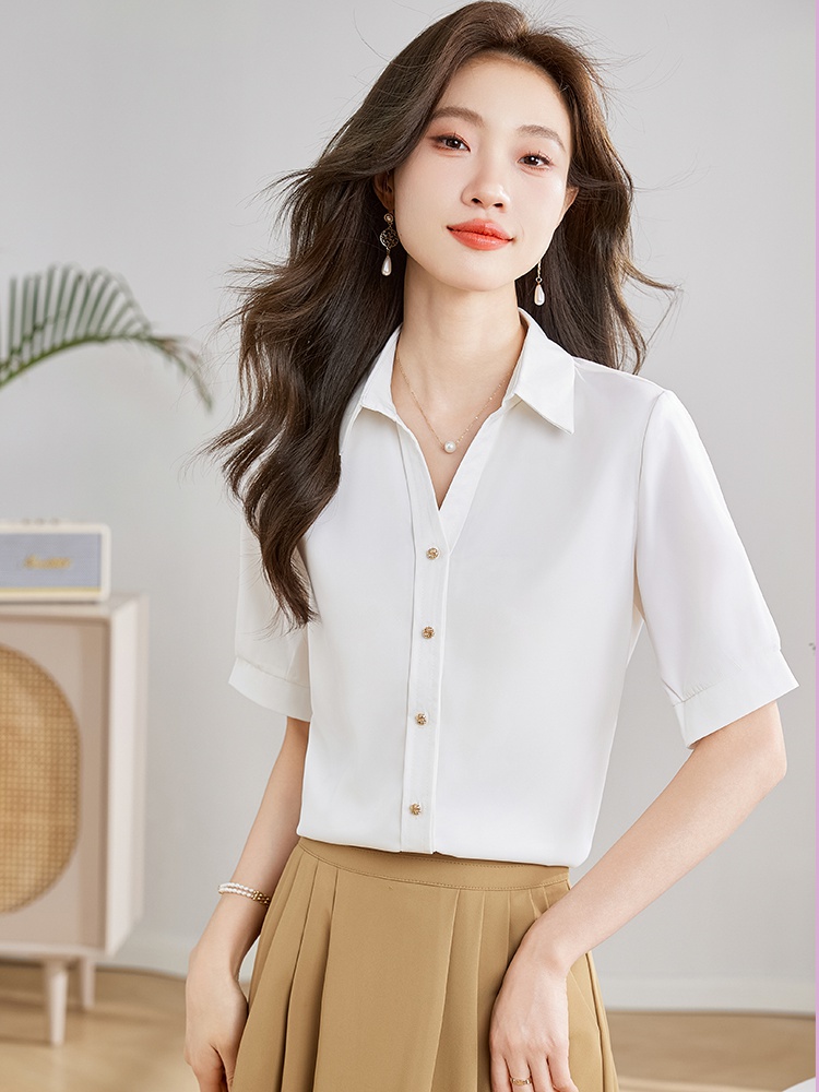 White tops Western style shirt for women