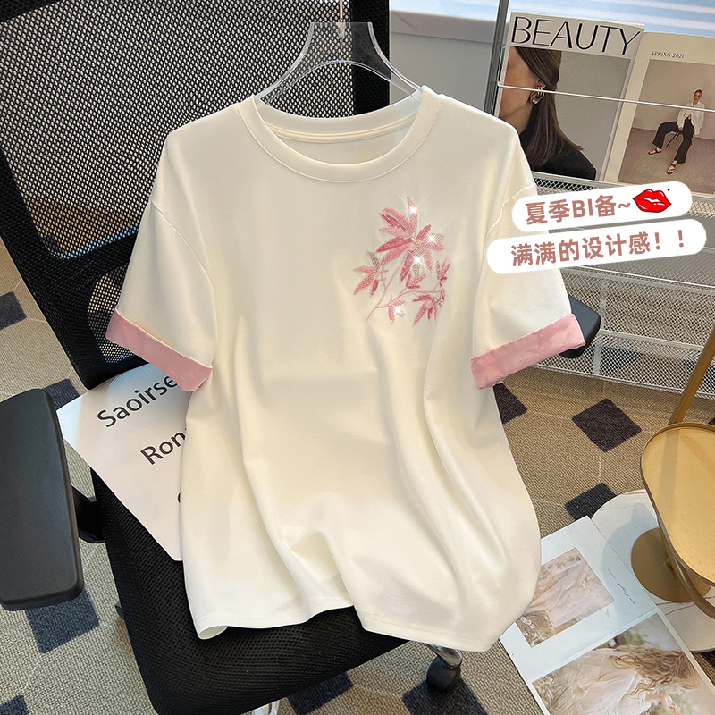 Short sleeve summer tops small fellow T-shirt for women