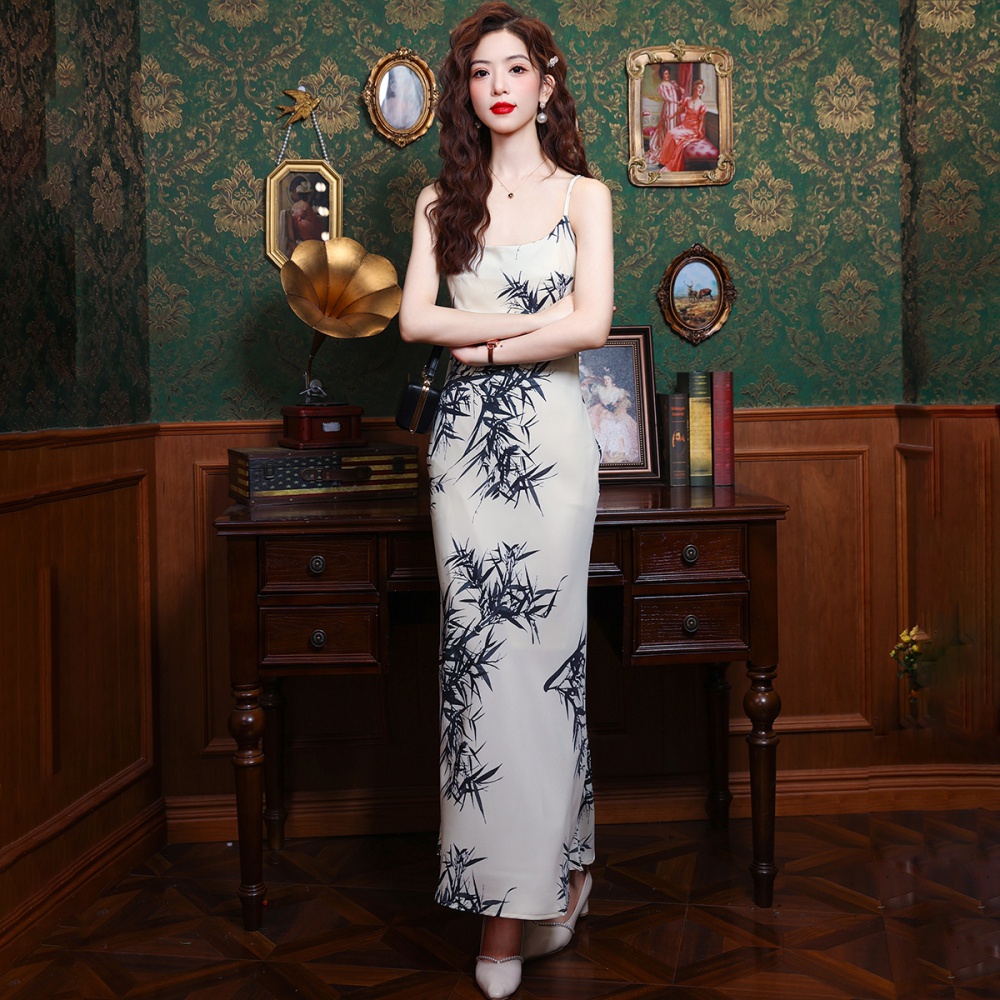 Chinese style long dress temperament dress for women