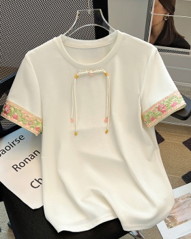 Short sleeve tops loose bottoming shirt for women