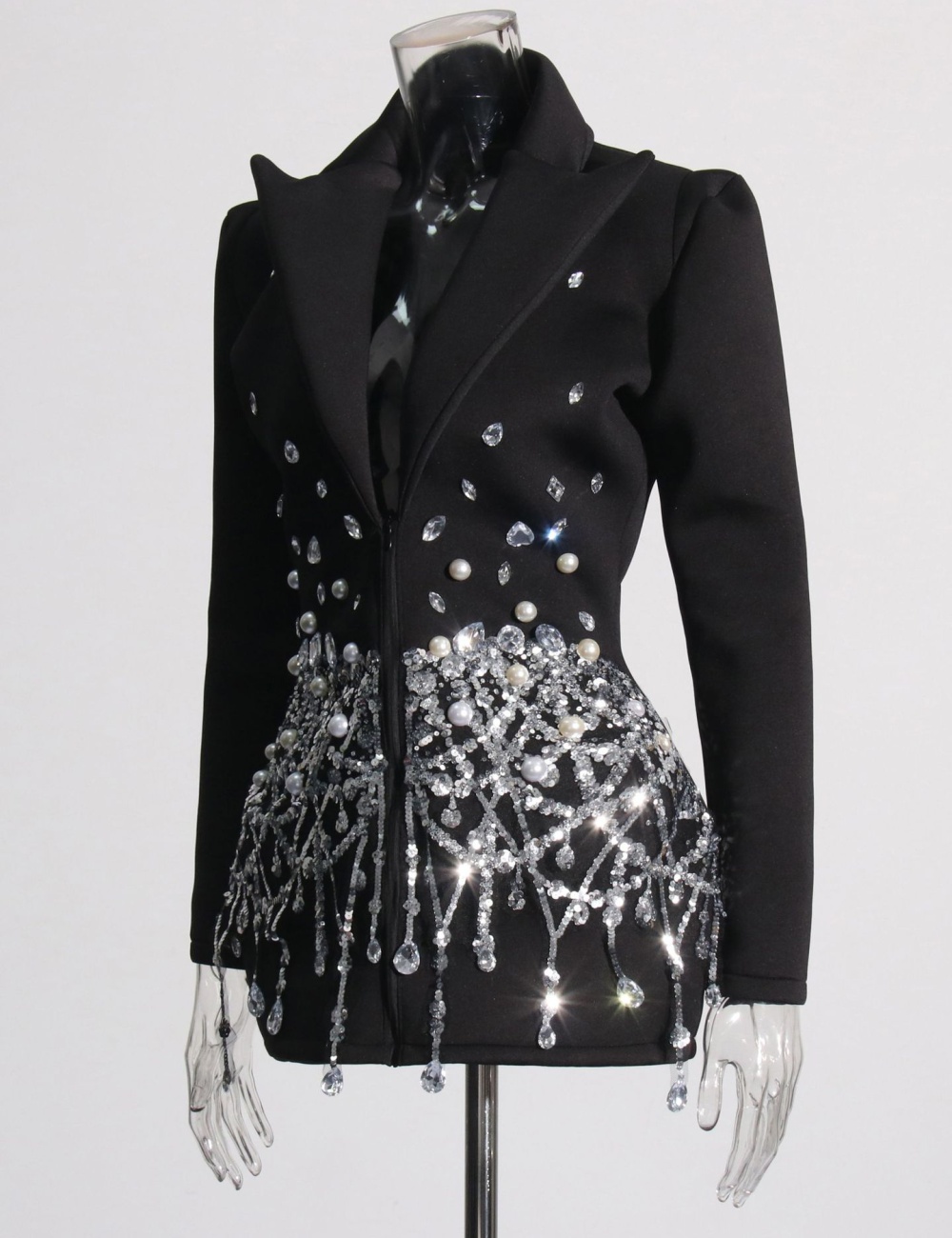 Spring splice dress elegant sequins business suit for women
