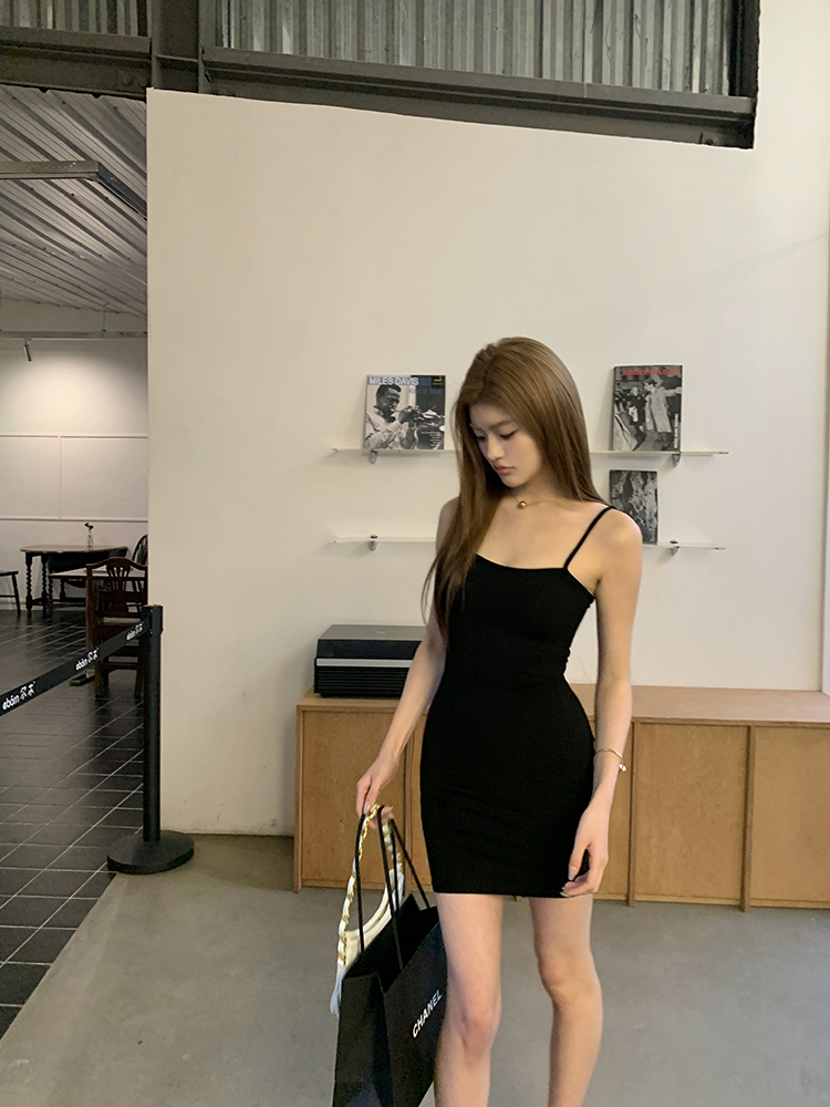 Summer package hip dress tight T-back for women