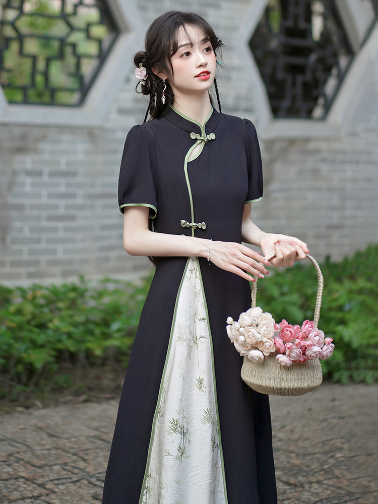Slim Chinese style dress temperament cheongsam for women