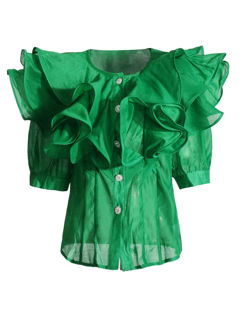 Spring temperament shirt slim elegant cardigan for women
