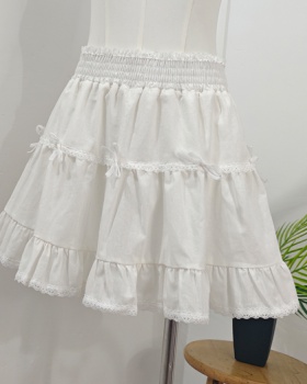 Ballet A-line short skirt lace white skirt for women