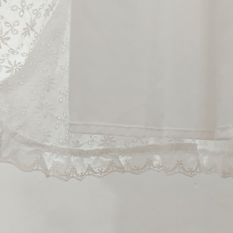 Ballet lady white splice long skirt cake lace maiden skirt