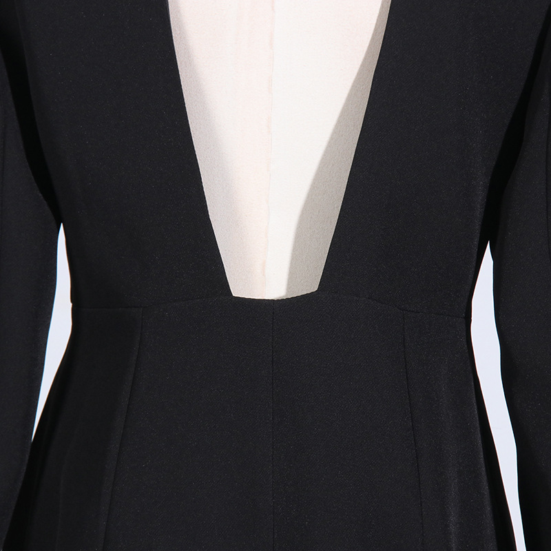 V-neck halter coat beading fashion business suit