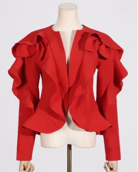 Summer fashion business suit splice coat for women