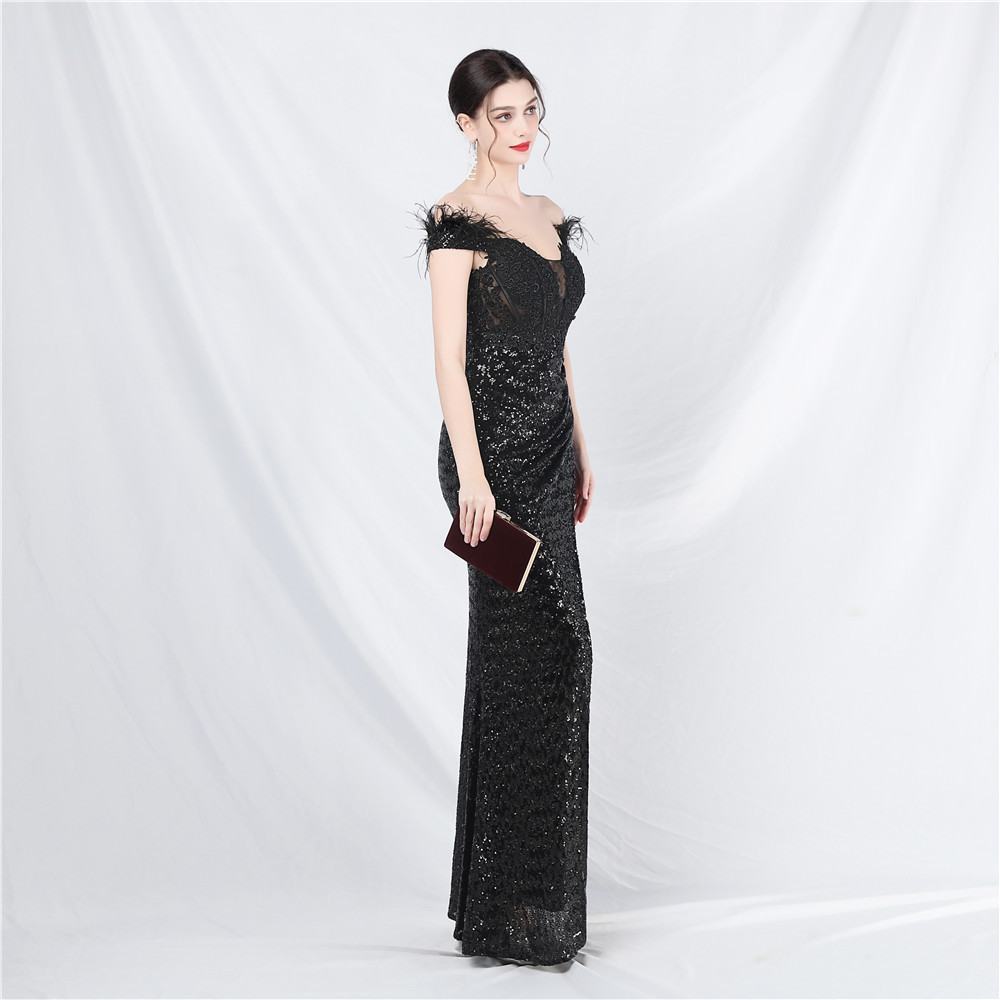 Court style pinched waist waistcoat lace evening dress