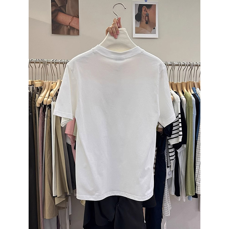 Korean style show young short sleeve T-shirt for women