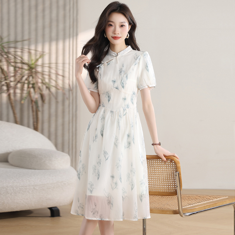 Chinese style dress summer cheongsam for women