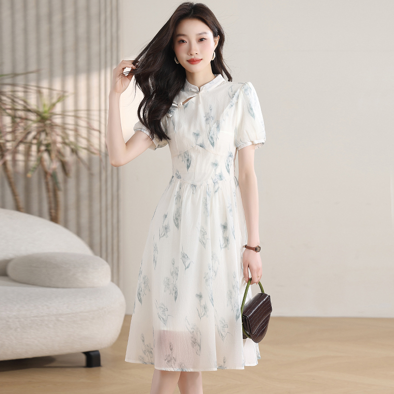 Chinese style dress summer cheongsam for women