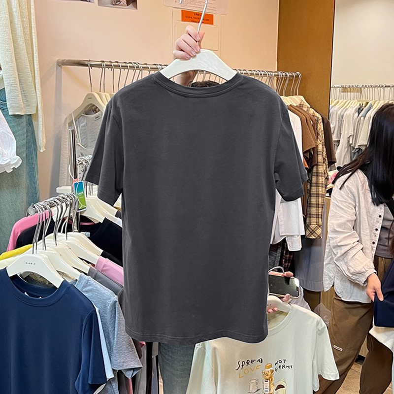 Printing loose Korean style T-shirt for women