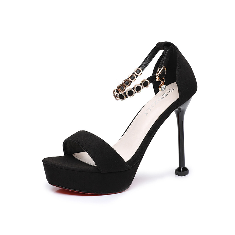 Rubber sandals summer high-heeled shoes