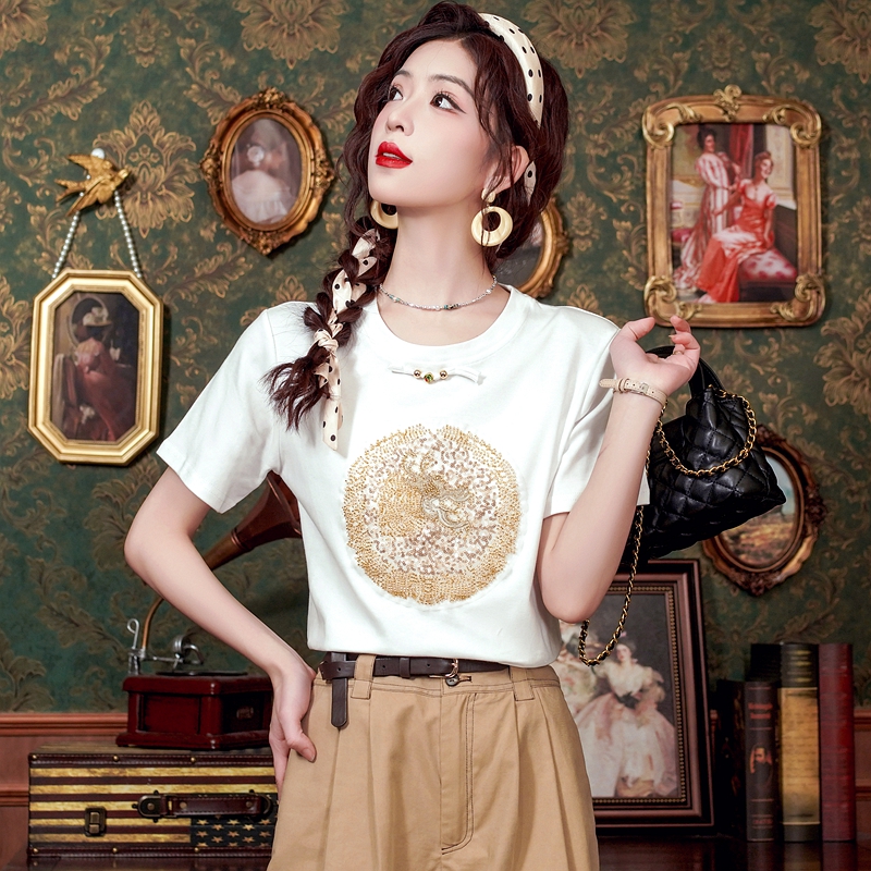 Korean style T-shirt loose bottoming shirt for women