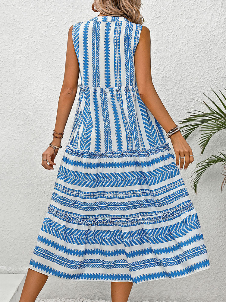 Vacation Bohemian style European style summer dress