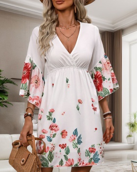 European style national style summer dress for women