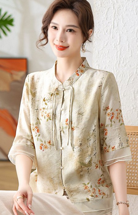 Summer large yard chiffon shirt