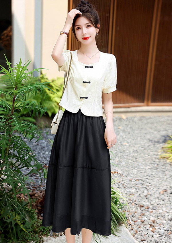 Summer dress skirt 2pcs set for women