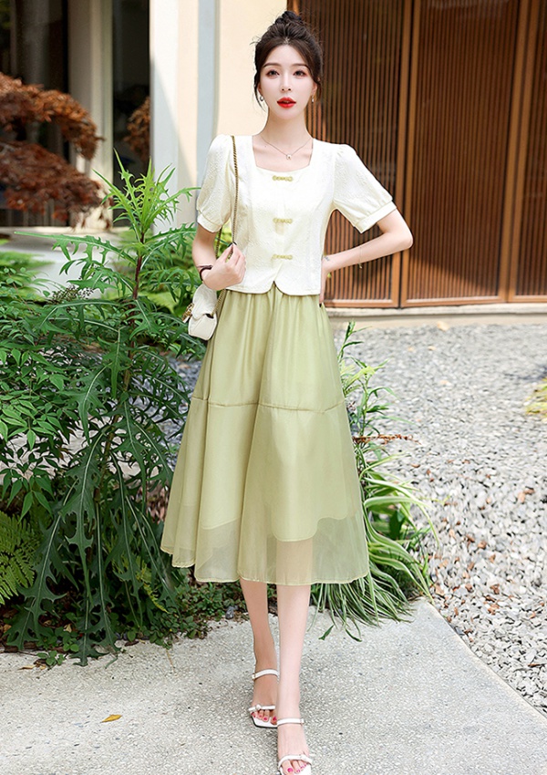 Summer dress skirt 2pcs set for women