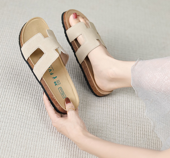 All-match shoes thick crust slippers for women