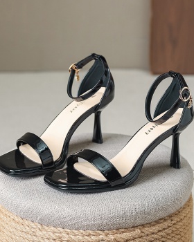 Summer fine-root sandals European style shoes for women