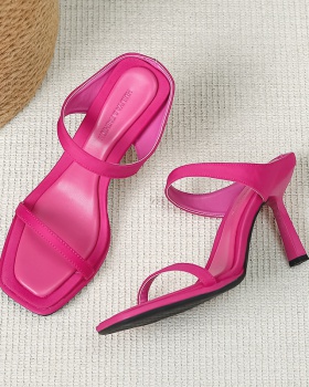 Sexy high-heeled summer fine-root sandals