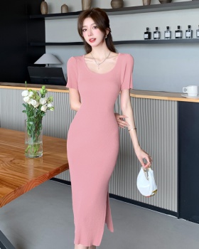 Sexy split long dress France style dress for women
