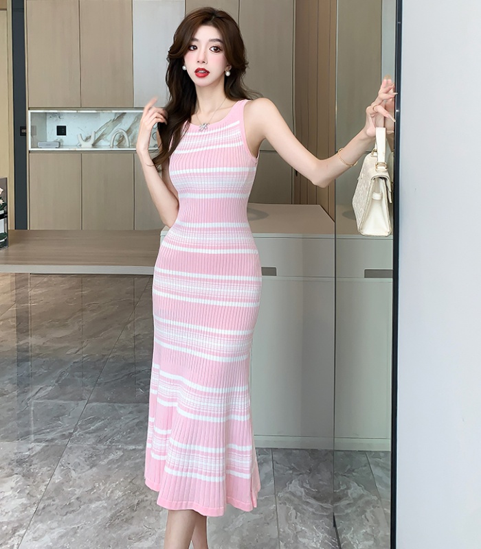 Sexy summer vest enticement sleeveless long dress for women