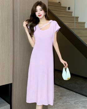 Temperament long dress Korean style dress for women