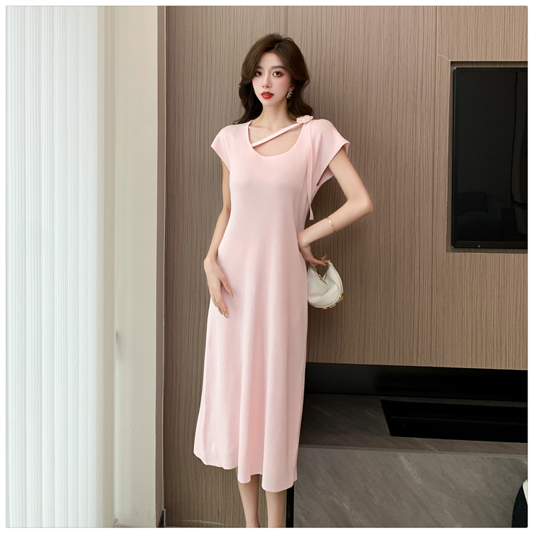 Temperament long dress Korean style dress for women