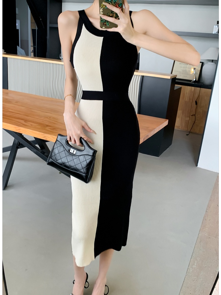 Summer sleeveless dress frenum long dress for women