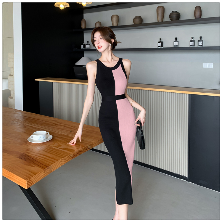 Summer sleeveless dress frenum long dress for women