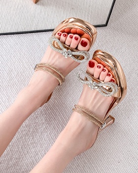 Ladies high-heeled shoes fine-root sandals for women