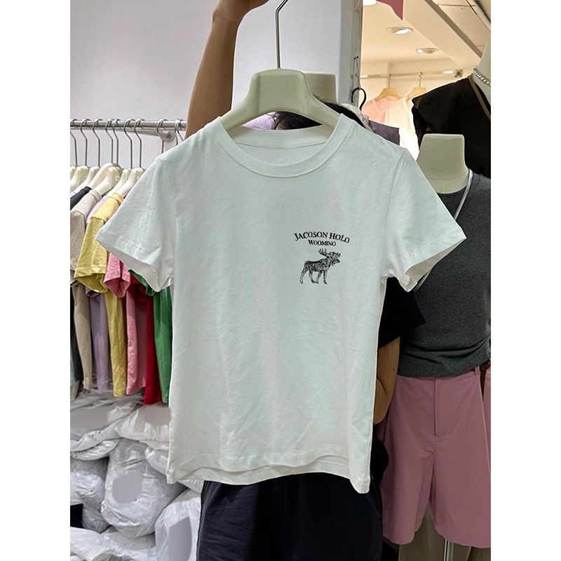 Personality Korean style short sleeve T-shirt for women