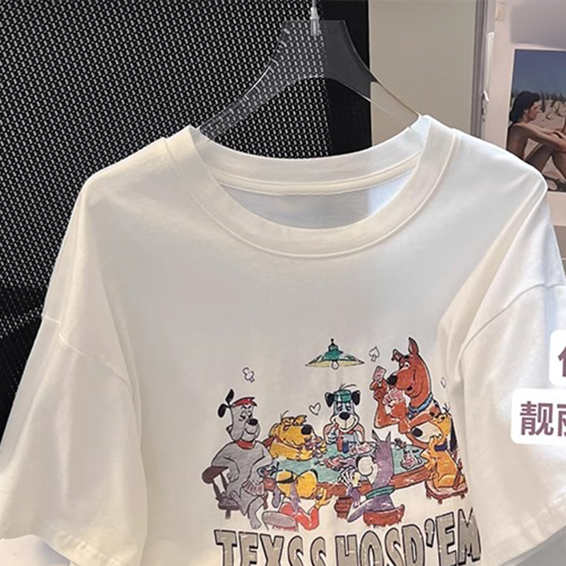 Cartoon pure cotton short sleeve printing T-shirt