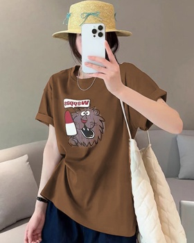 Summer printing short sleeve Korean style T-shirt
