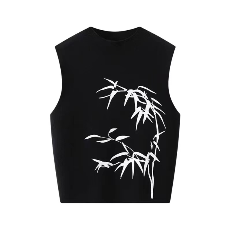 Niche Chinese style tops summer spicegirl vest for women