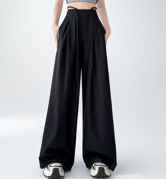 Casual business suit drape wide leg pants for women