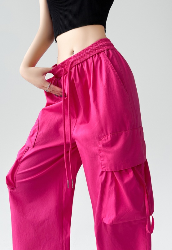 Casual work pants American style wide leg pants for women