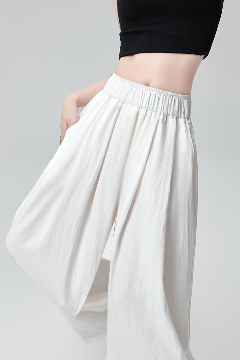 Drape straight pants lazy loose wide leg pants for women