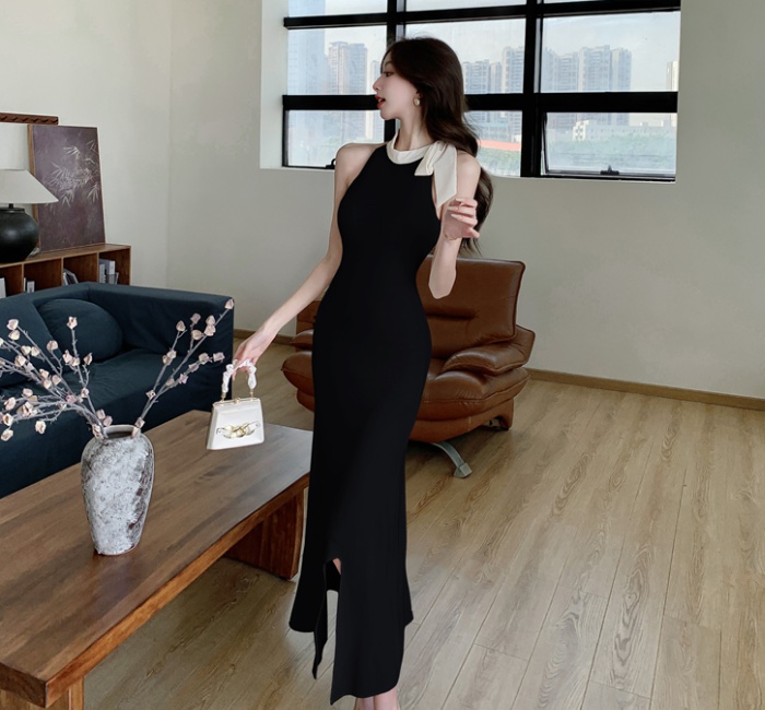 France style summer long dress pure dress for women