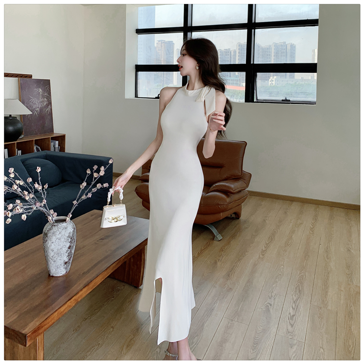 France style summer long dress pure dress for women