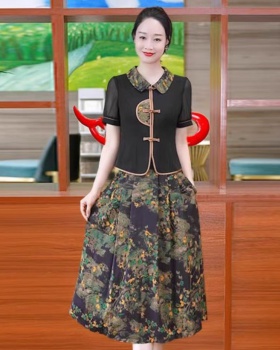 Summer dress Chinese style skirt 2pcs set for women