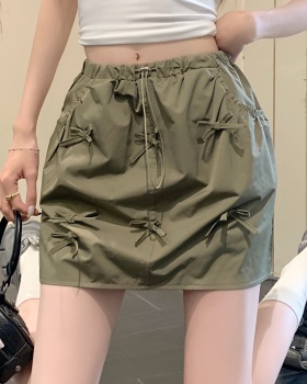 Slim elastic waist work clothing stereoscopic skirt