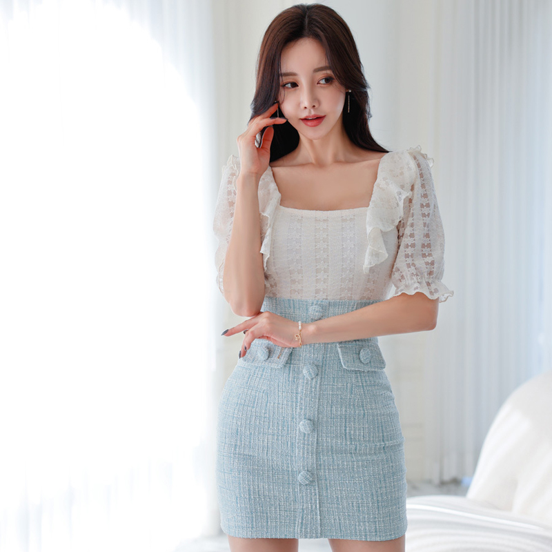 Temperament package hip summer slim dress