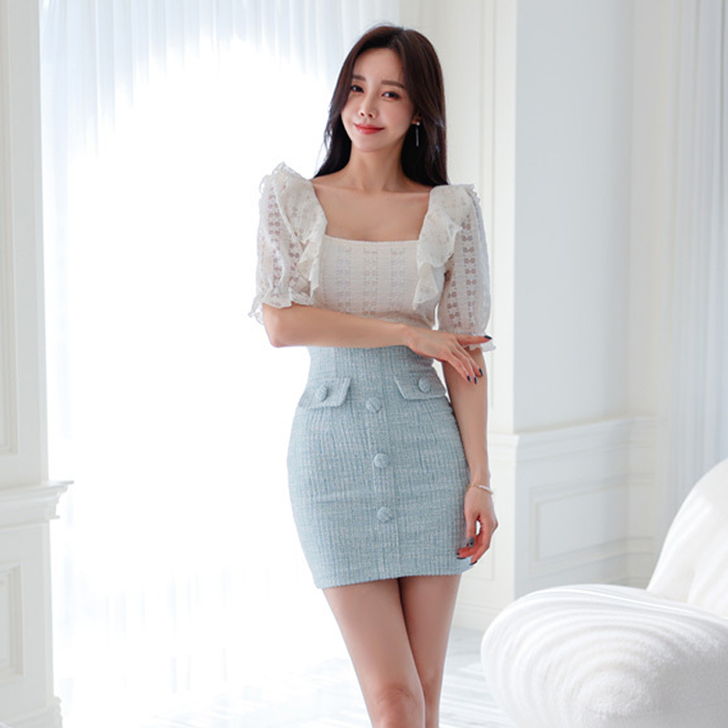 Temperament package hip summer slim dress