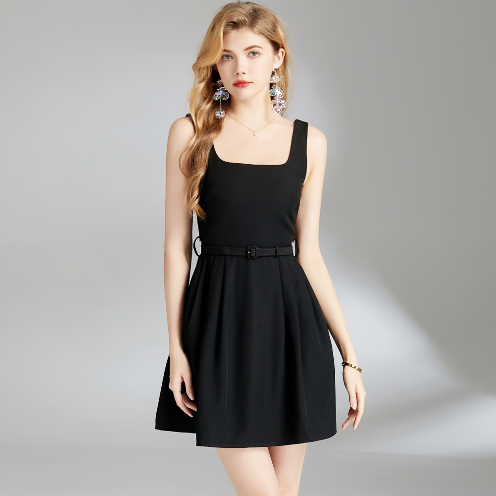 France style vest sleeveless strap dress for women